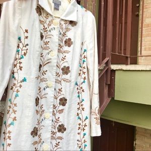 Vintage embroidered coat